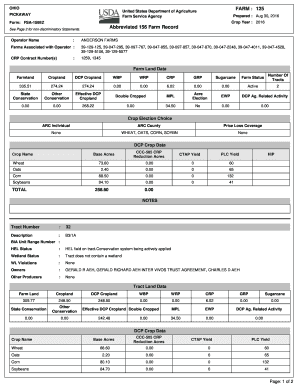 Farm Service Agency Form 156ez