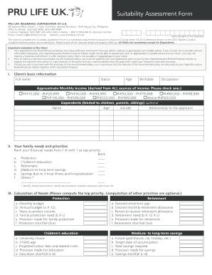 Pru Life Uk Downloadable Forms