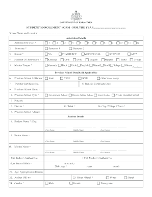 Student Enrollment Form