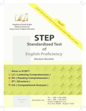 Step English Exam PDF  Form