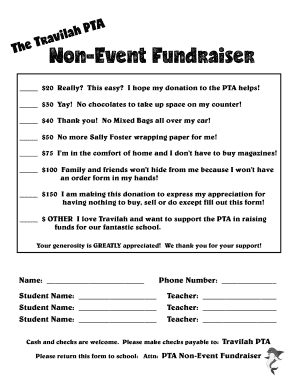 No Fundraiser Fundraiser  Form