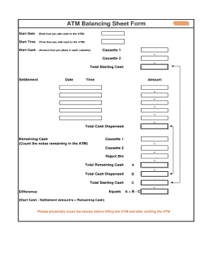 ATM Balancing Sheet Form Cashcard Com Au