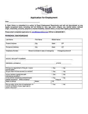 Office Cleaning Hiring Now Form