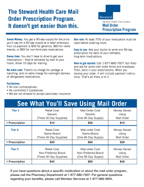 Steward Mail Order Pharmacy  Form