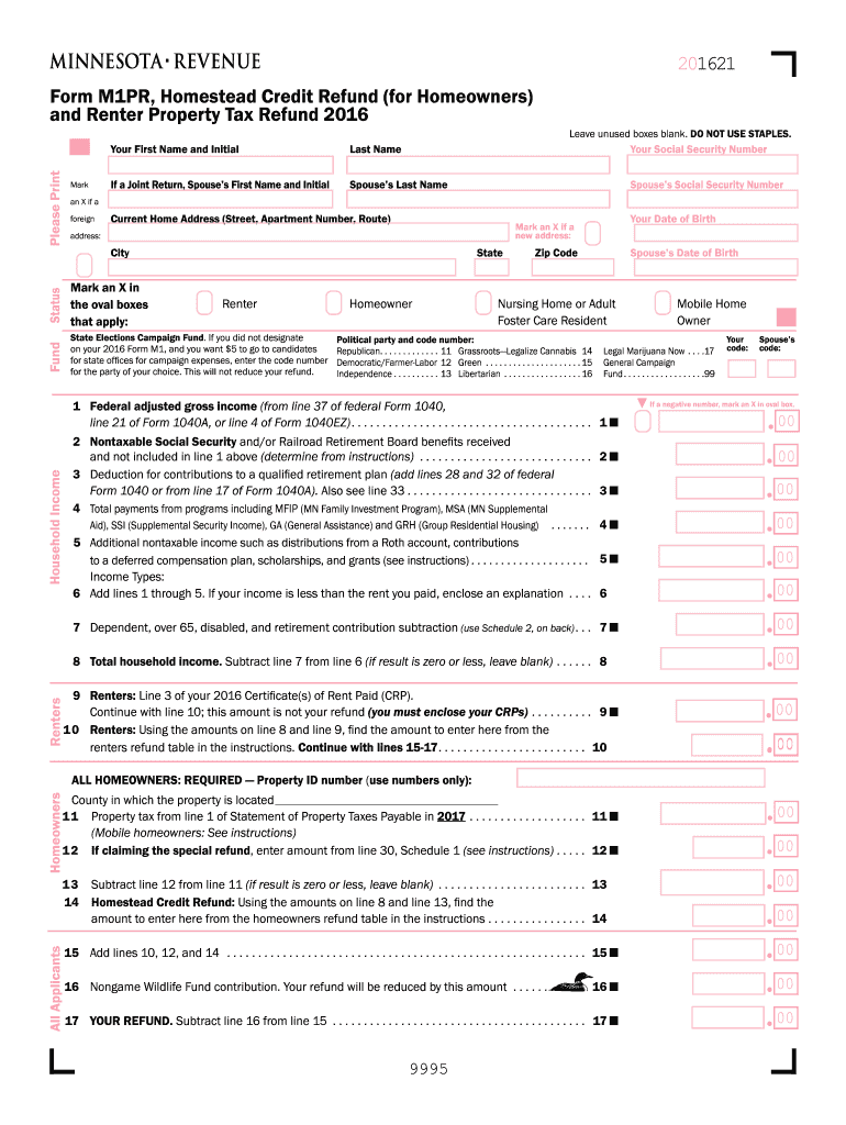  M1pr  Form 2016