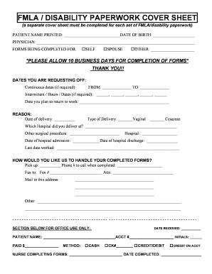 Fmla Sheet  Form