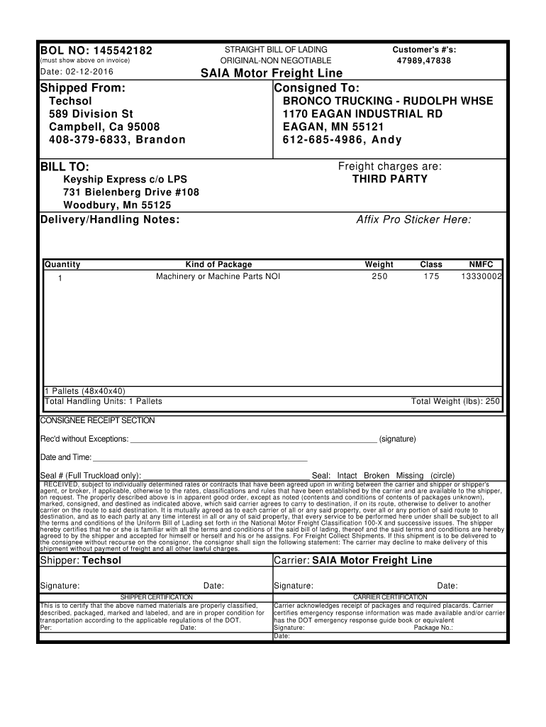 Saia Bol PDF  Form