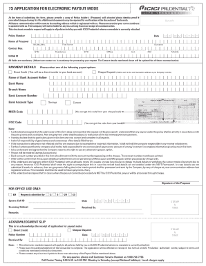 Request for Electronic Policy Payout  Form