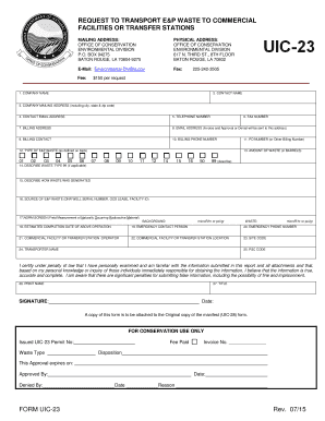 Uic 23  Form