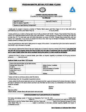 Allahabad Bank Pmjjby Certificate Download  Form