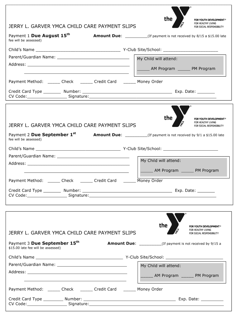 Sacc Payment Slips 1 3 PDF Ymcacolumbus  Form
