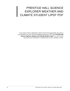 Prentice Hall Science Explorer PDF  Form