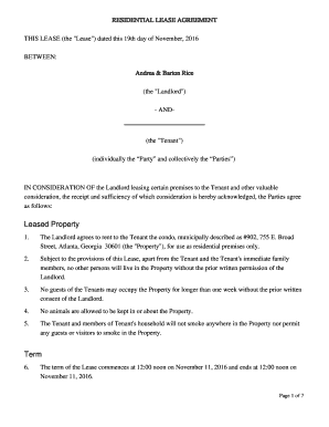 THIS LEASE the "Lease" Dated This 19th Day of November, Memoryproject Form