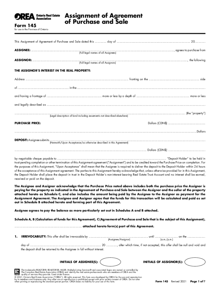 Orea Form 145