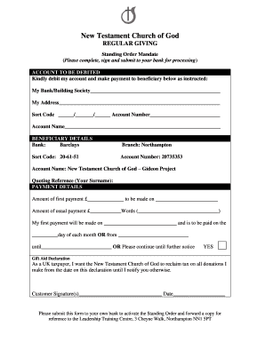 Church Partnership Form