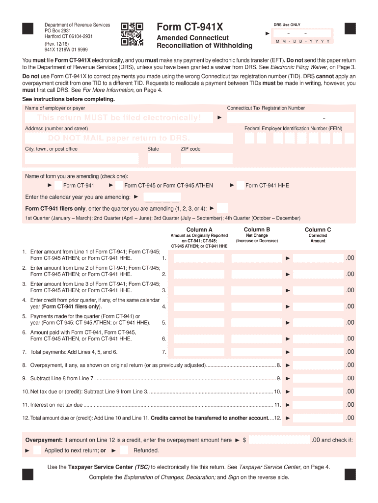  Connecticut Amended 2016