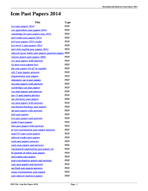 Sub Editing Icm Past Papers  Form