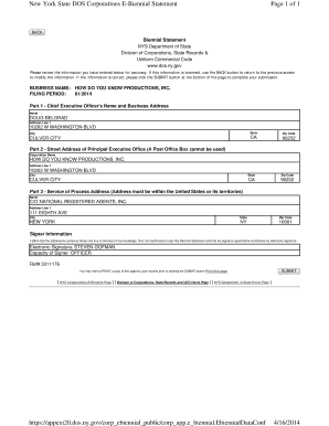 Biennial Statement Form PDF