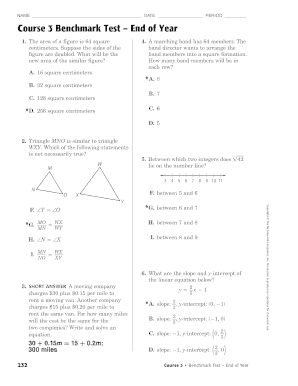 Saxon Math Course 3 Answers PDF  Form