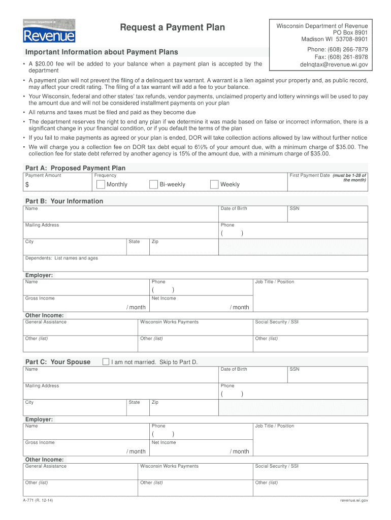  Delnqtaxwisconsingov  Form 2014