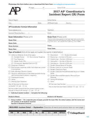 Ap Incident Report  Form