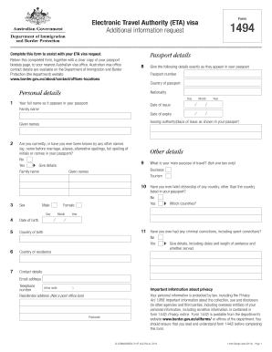 Additional Information Form