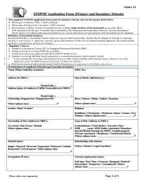 Stspmf Application Form
