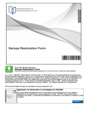 Sacssp Restoration Form