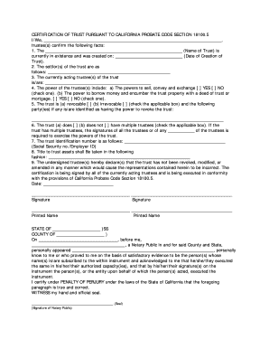 California Probate Code Section 18100 5  Form