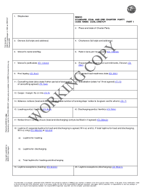 COAL OREVOY  Form