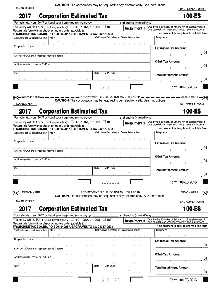  Estimated Form 2017
