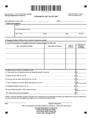  Georgia Form St 3use 2016