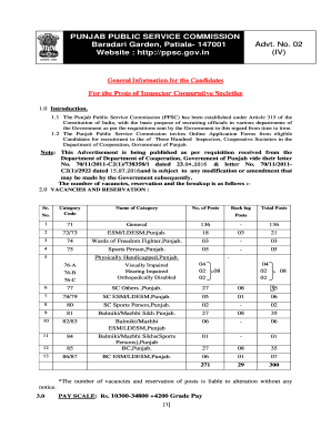 Ppsc Patiala  Form