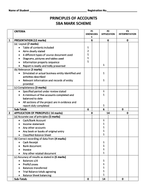 Accounts Sba  Form