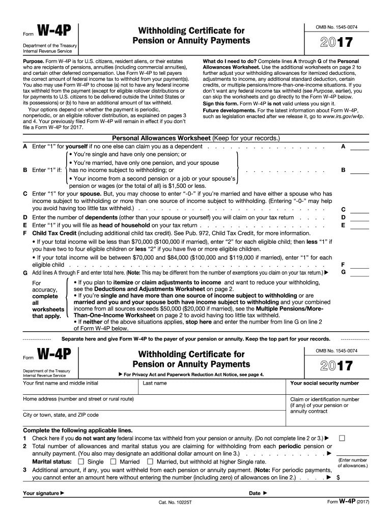  W4p  Form 2017