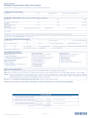 Change of Information Navy Federal Credit Union Navyfcu