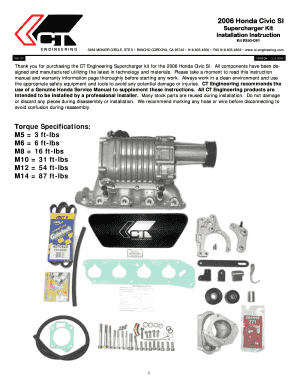 Cte Supercharger 9th Gen Si  Form