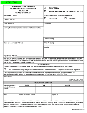 Ad Dui Form