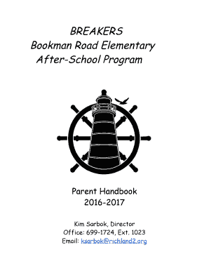 BREAKERS Bookman Road Elementary After School Program Richland2  Form