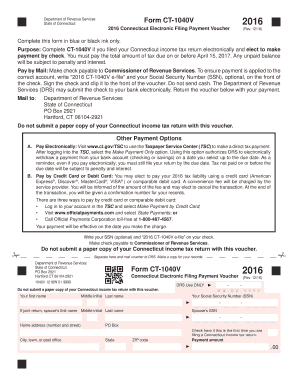 Form CT 1040V CT Gov Ct