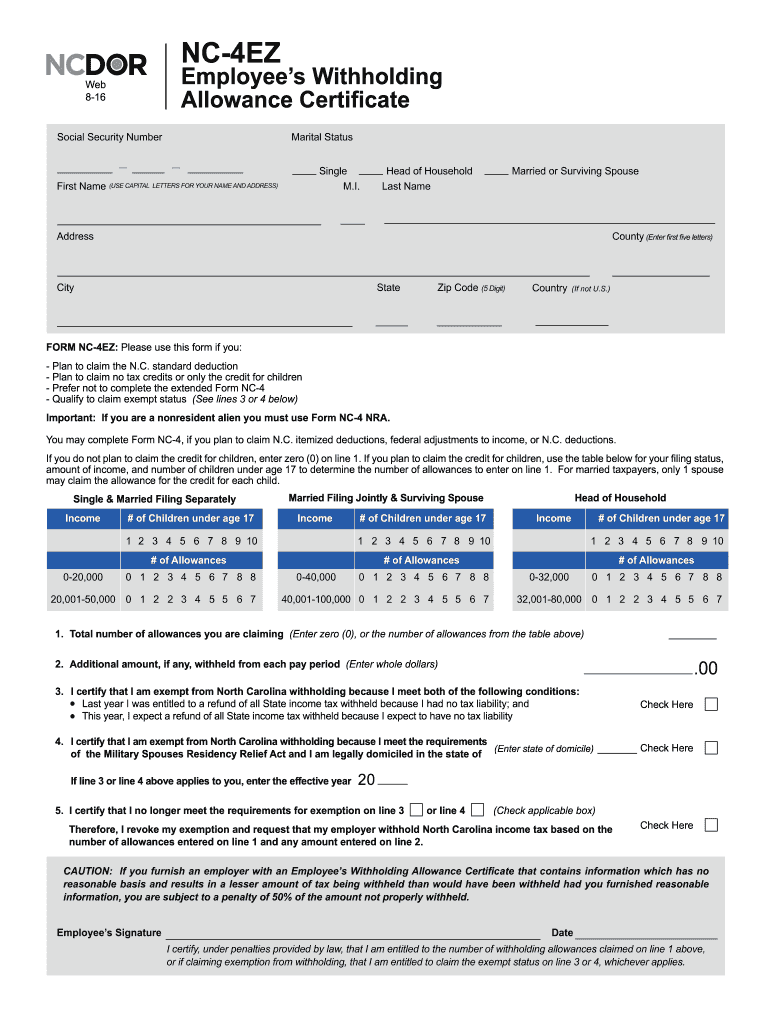  Nc 4  Form 2016