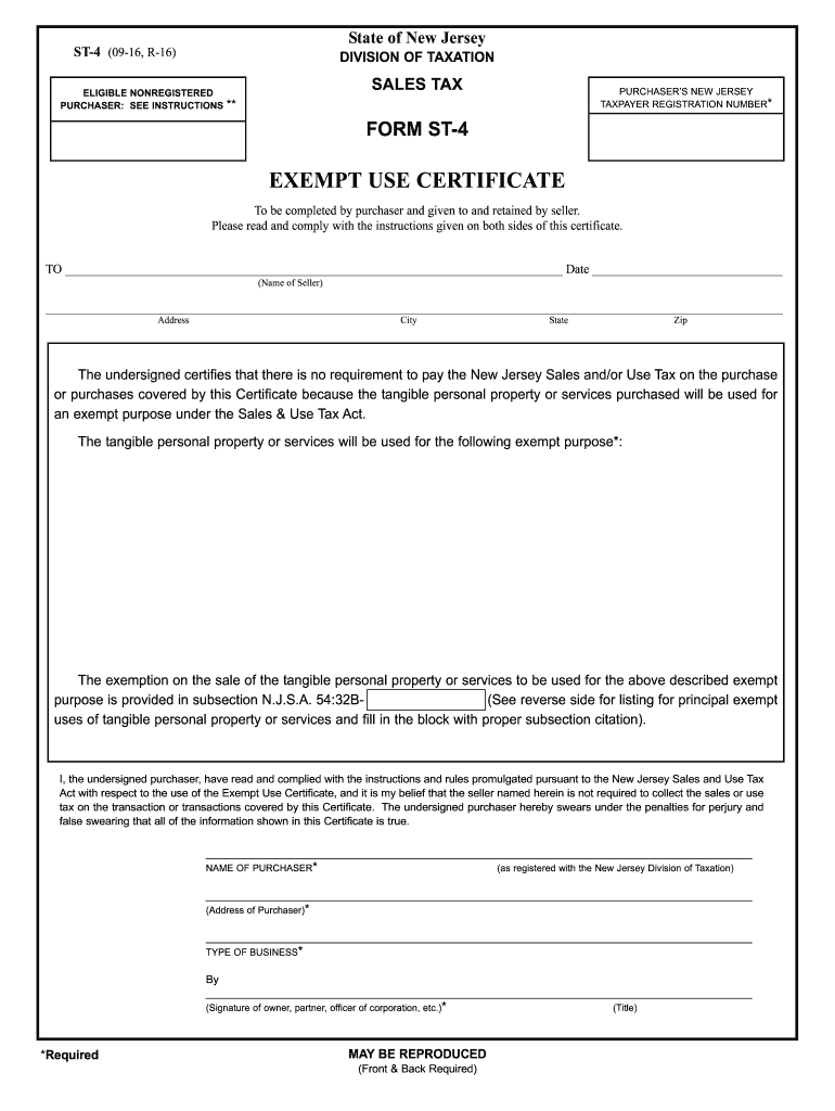  St4 Form 2016-2024