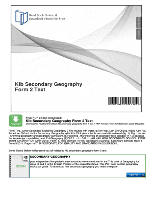 Form 2 Geography Notes PDF
