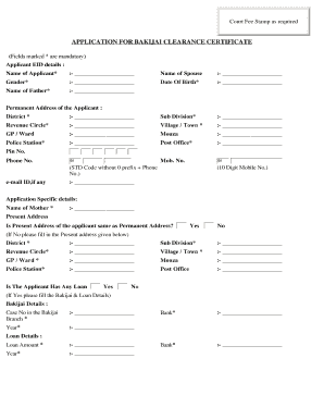 Bakijai Affidavit Format