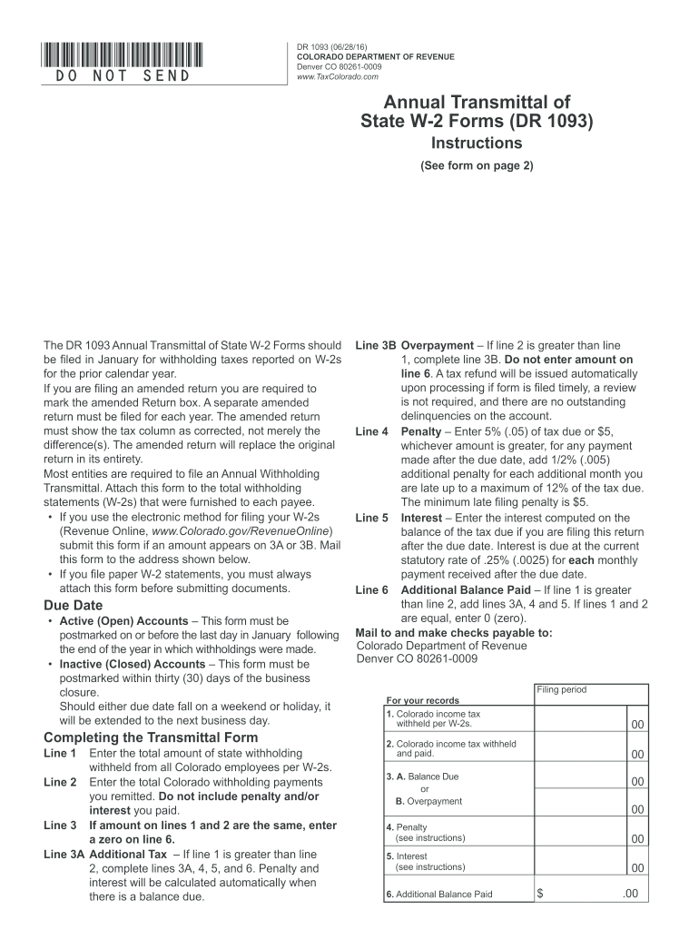  Dr 1093  Form 2016