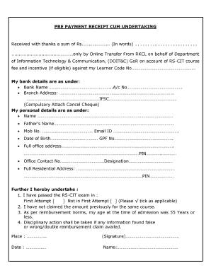 Rscit Form PDF