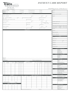RansCare PATIENT CARE REPORT TransCare Ambulance  Form
