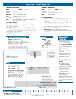 Share Mail Layout Guidelines  Form