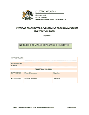 Eyesizwe Database Forms