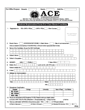 Online Coaching Registration Form
